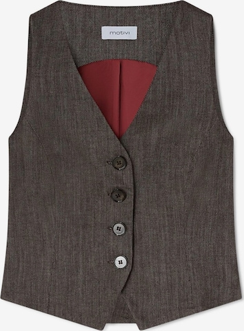 MOTIVI Gilet in Grijs: voorkant