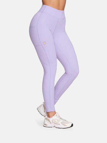 GOLD´S GYM APPAREL Skinny Sportsbukser 'Brooke' i lilla