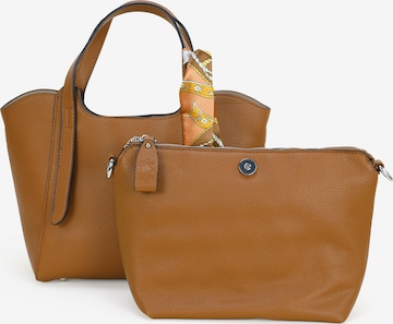 HARPA Handbag in Brown: front