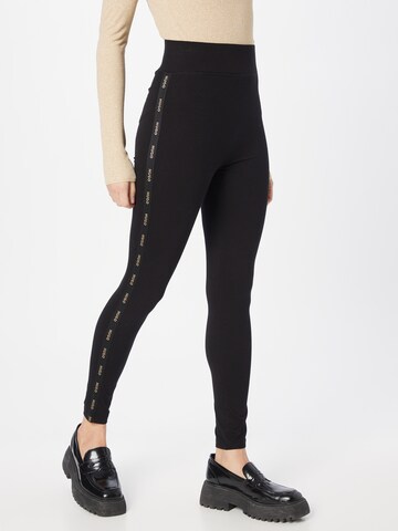 HUGO - Skinny Leggings 'Easy' en negro: frente