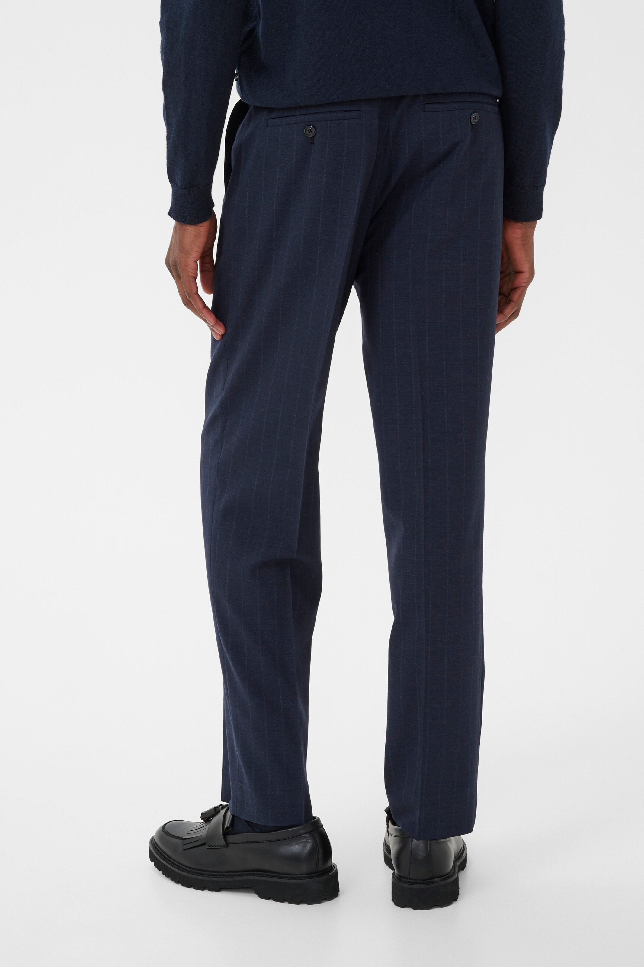 Matinique Regular Broek 'Wesley ' in Blauw