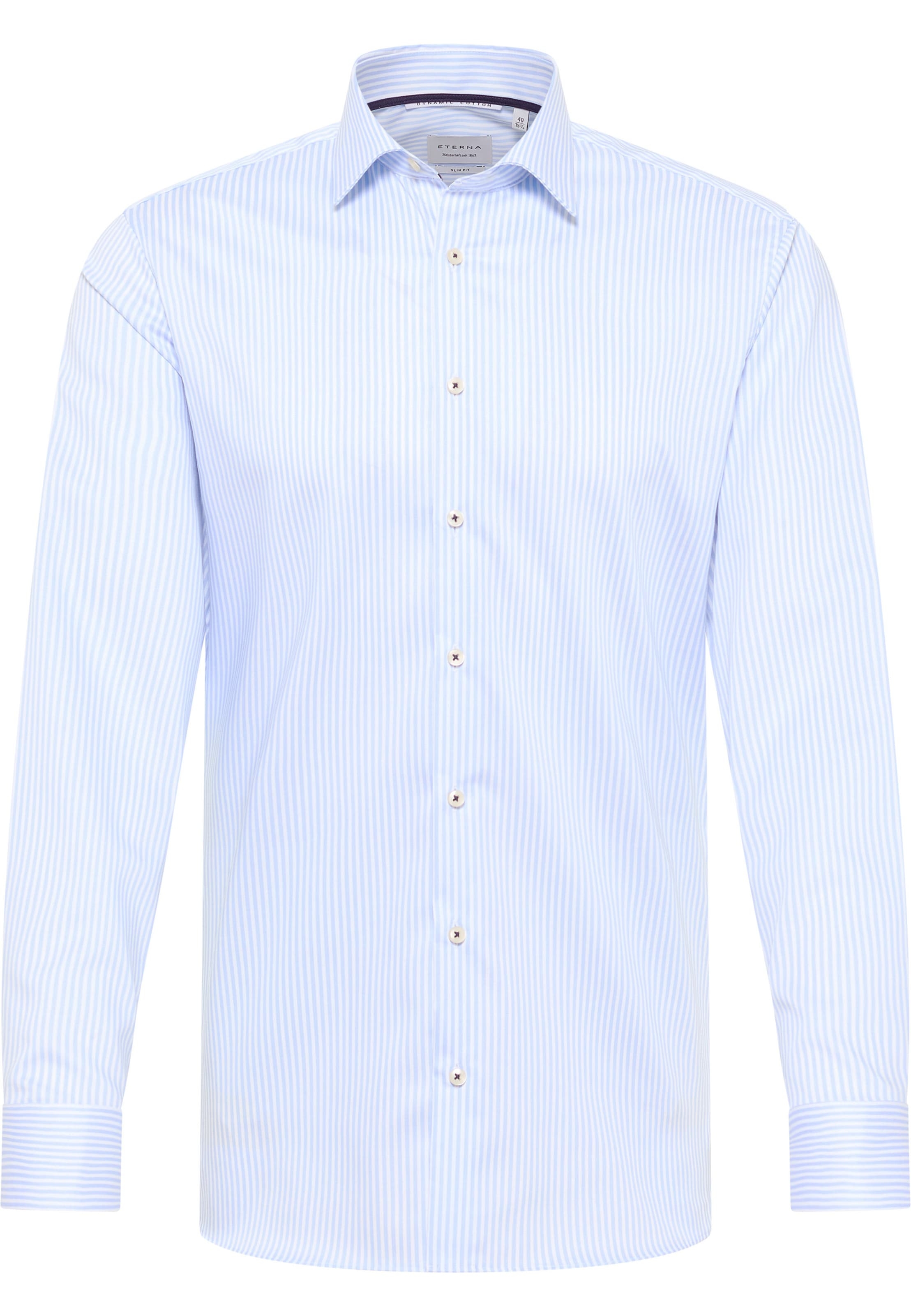 ETERNA Zakelijk overhemd in Blauw: voorkant