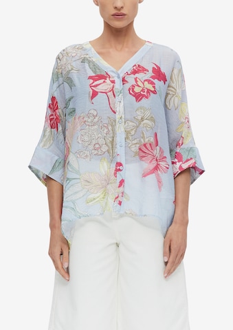 COMMA - Blusa en azul: frente
