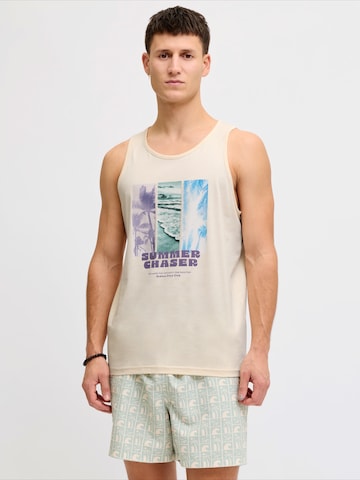 JJ Rebel - Camiseta 'JREBMILES' en beige: frente