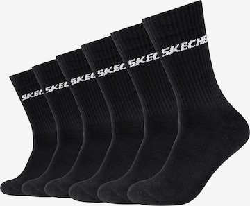 SKECHERS Athletic Socks in Black: front