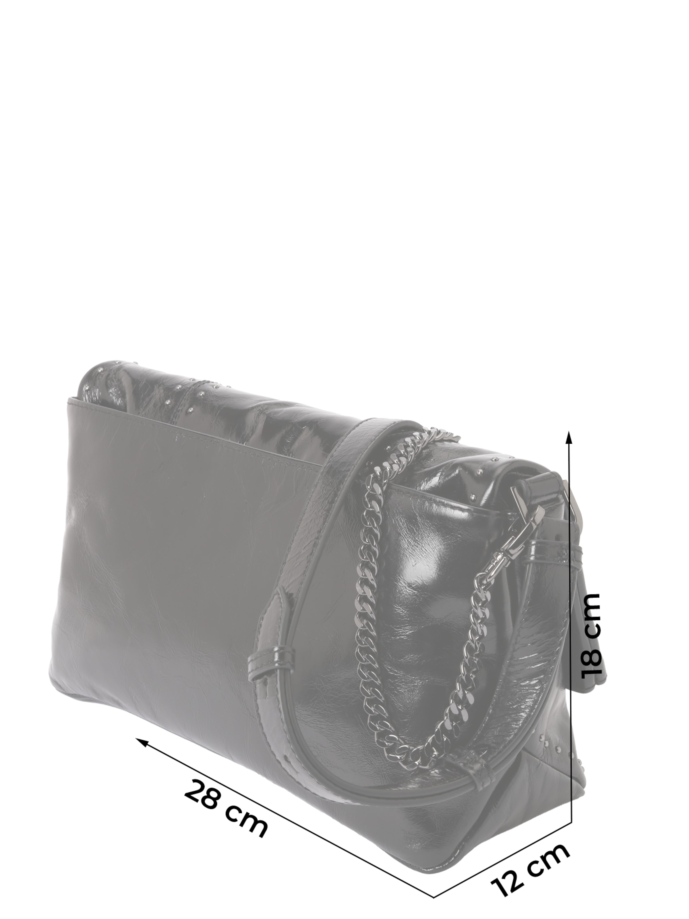 Zadig & Voltaire Taška přes rameno 'ROCKY II' – černá