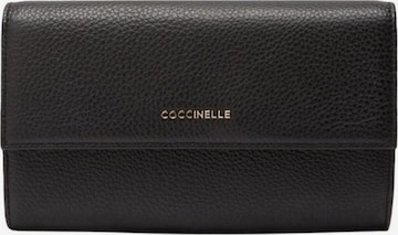 Coccinelle Wallet 'COCCINELLE METALLIC 6' in Black: front