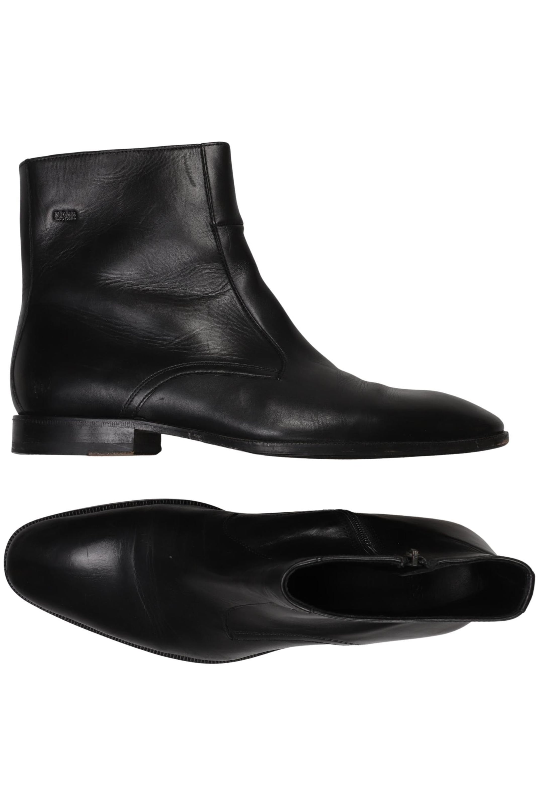 BOSS Black Anke & Mid-Calf Boots in 43 in Black: front