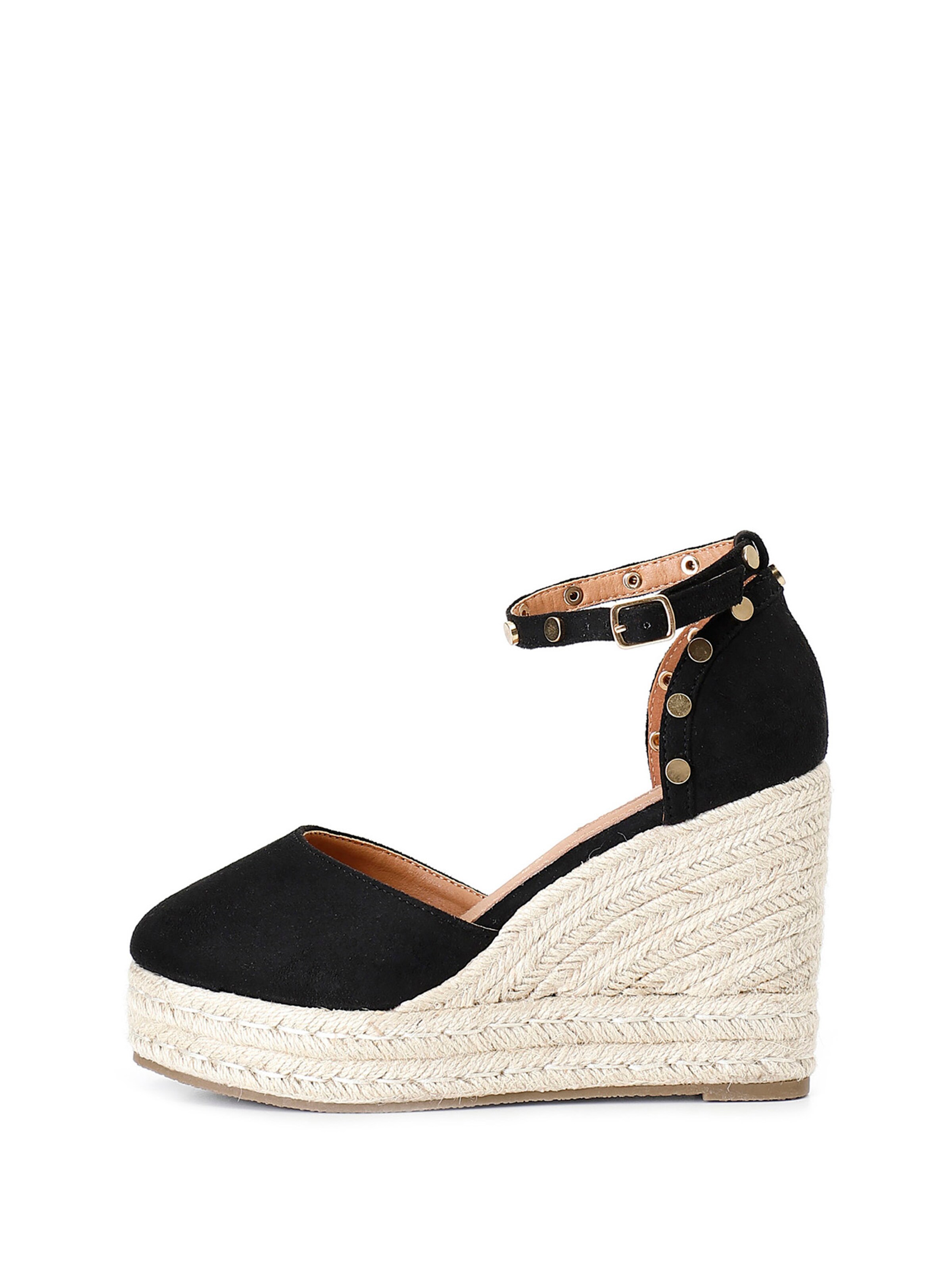 Sandalo di CAFè NOIR in nero: frontale