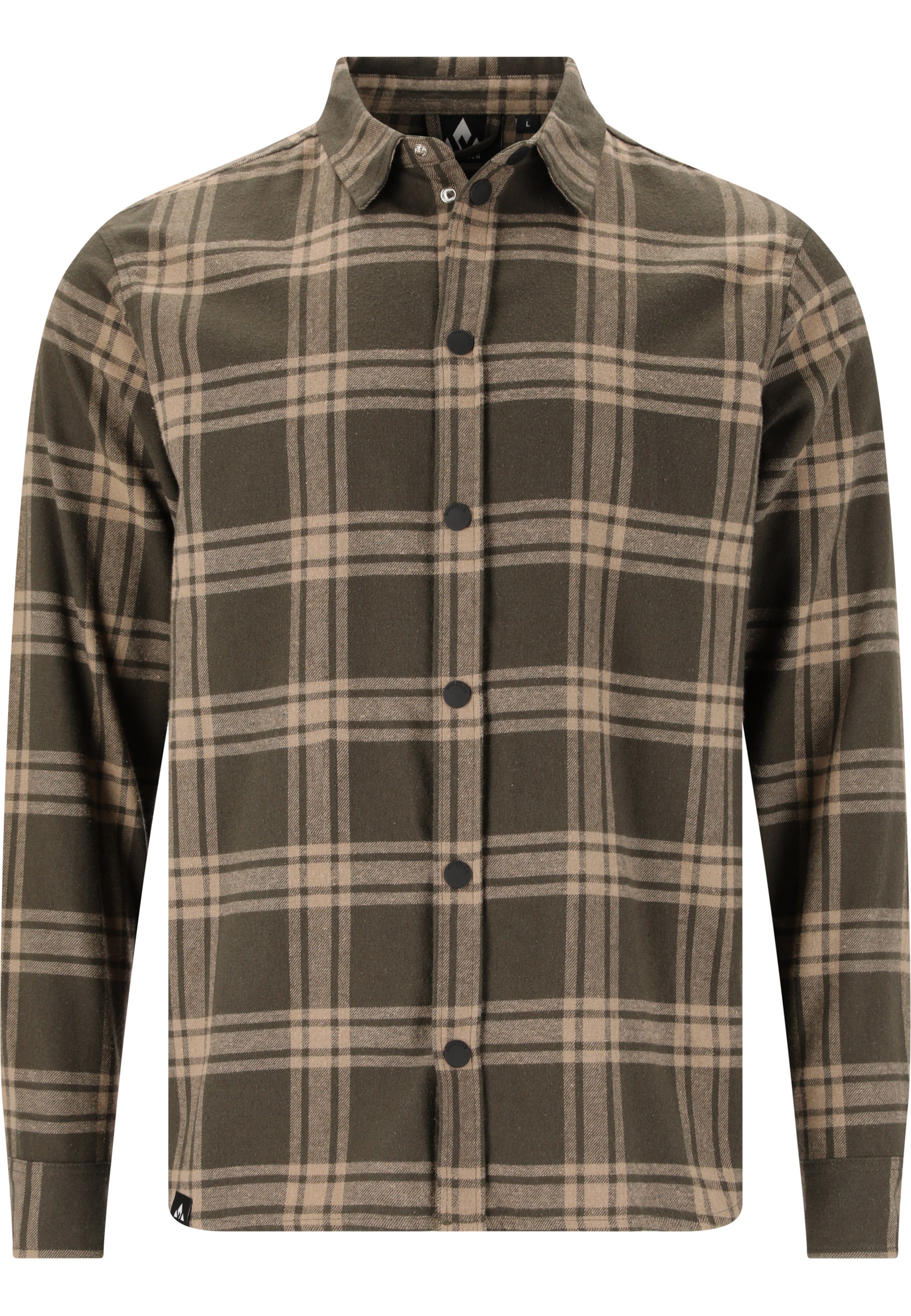 Whistler Regular fit Button Up Shirt 'Hoggs' in Brown: front