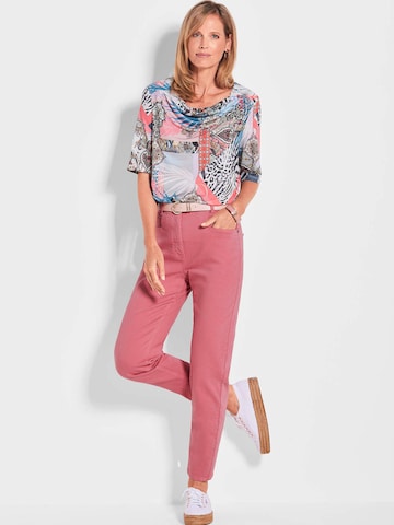 Goldner Skinny Jeans 'Sara' in Roze