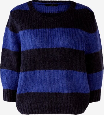 Pullover di OUI in blu: frontale