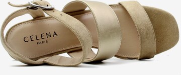 Celena Strap sandal 'Charlyn' in Brown