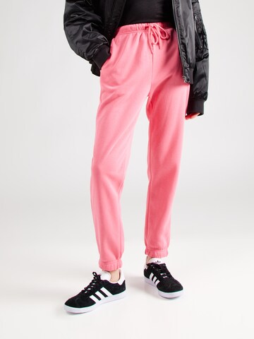 PIECES Tapered Trousers 'PCCHILLI' in Pink: front