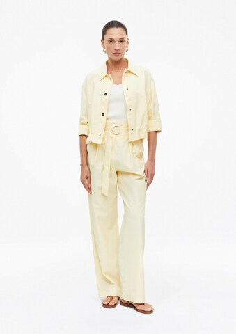 Wide Leg Pantalon à pince s.Oliver BLACK LABEL en jaune