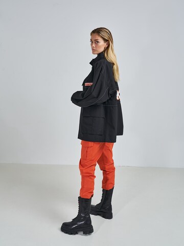 ABOUT YOU x Swalina&Linus Between-Season Jacket 'Bent' in Black