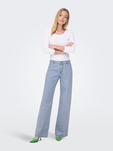 ONLY Wide leg Jeans 'Kane' in Blauw