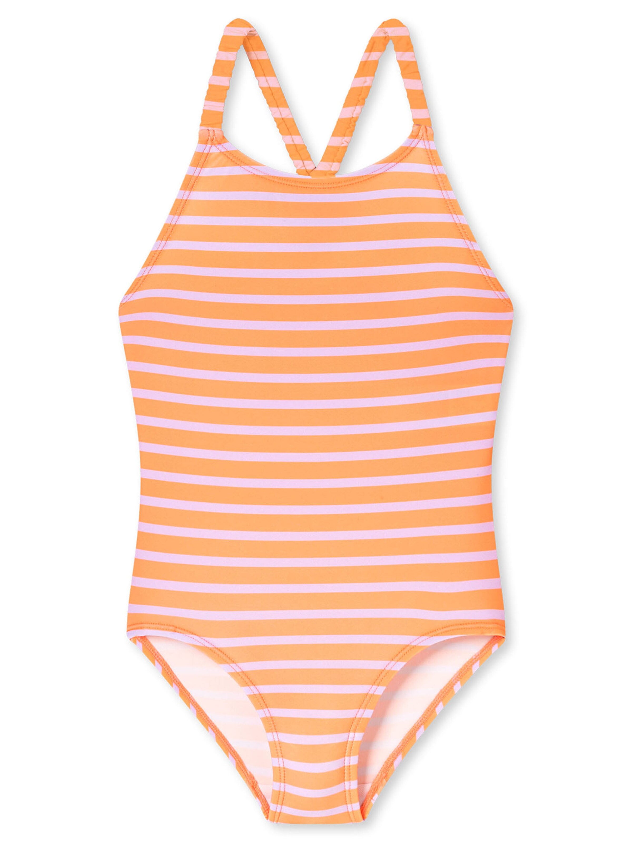 SCHIESSER Badeanzug ' Aqua Kids ' in Orange: Vorderseite