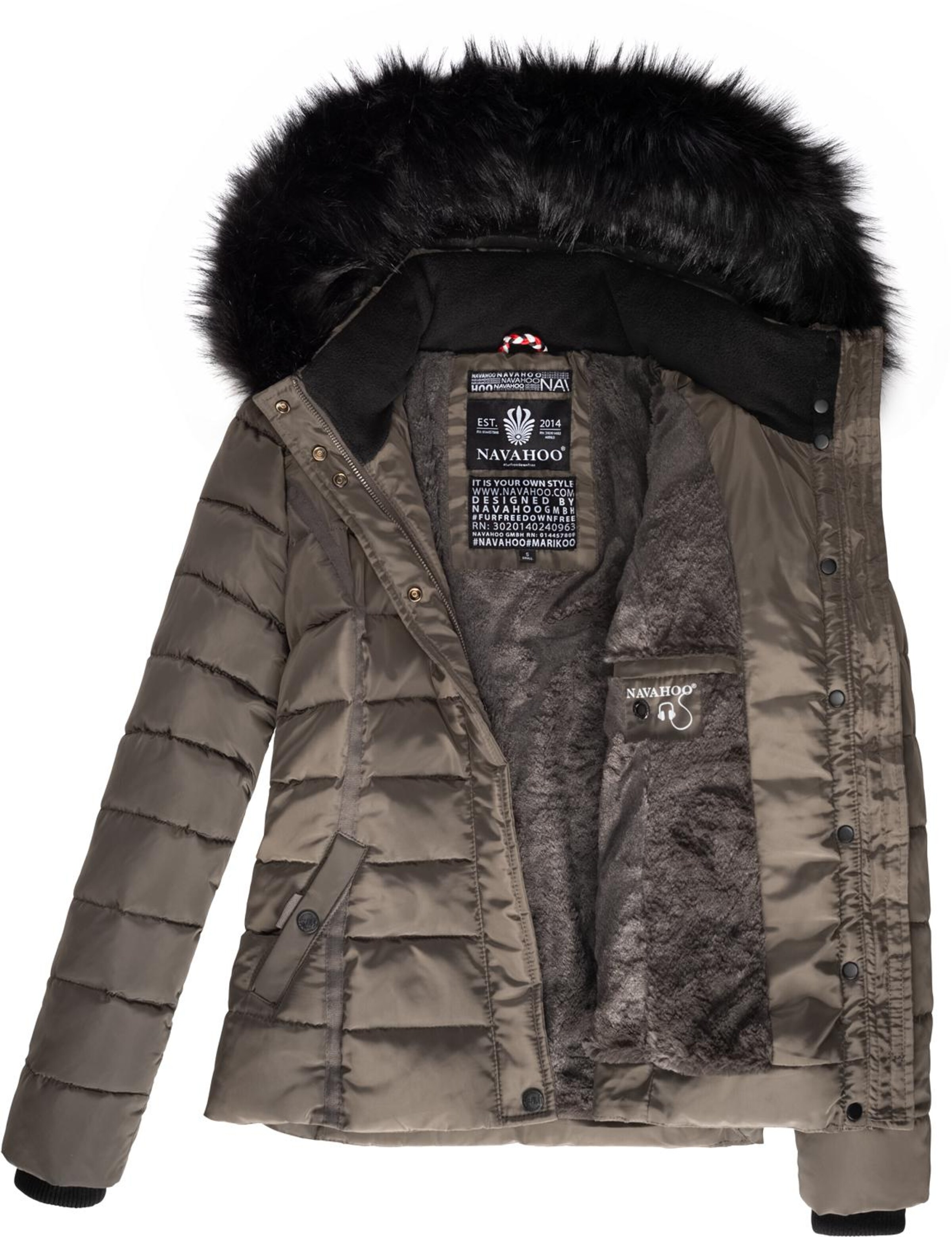 Veste d’hiver 'Miamor' NAVAHOO en gris