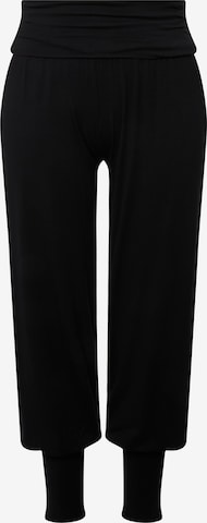 Ulla Popken Sports trousers in Black: front