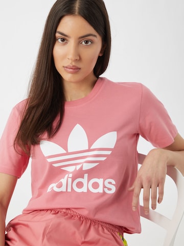 Maglietta 'Adicolor Classics Trefoil' di ADIDAS ORIGINALS in rosa