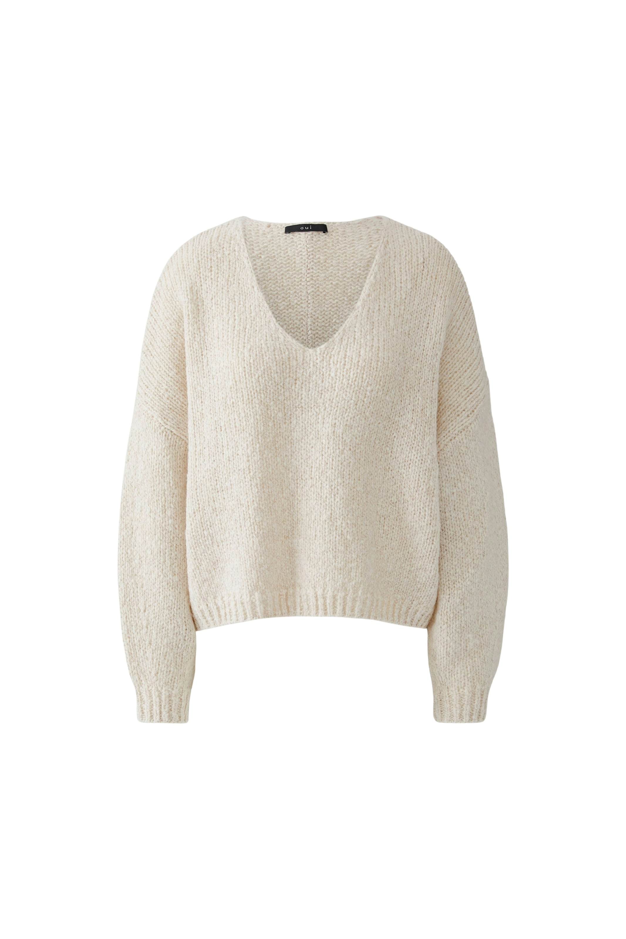 Pullover di OUI in beige: frontale