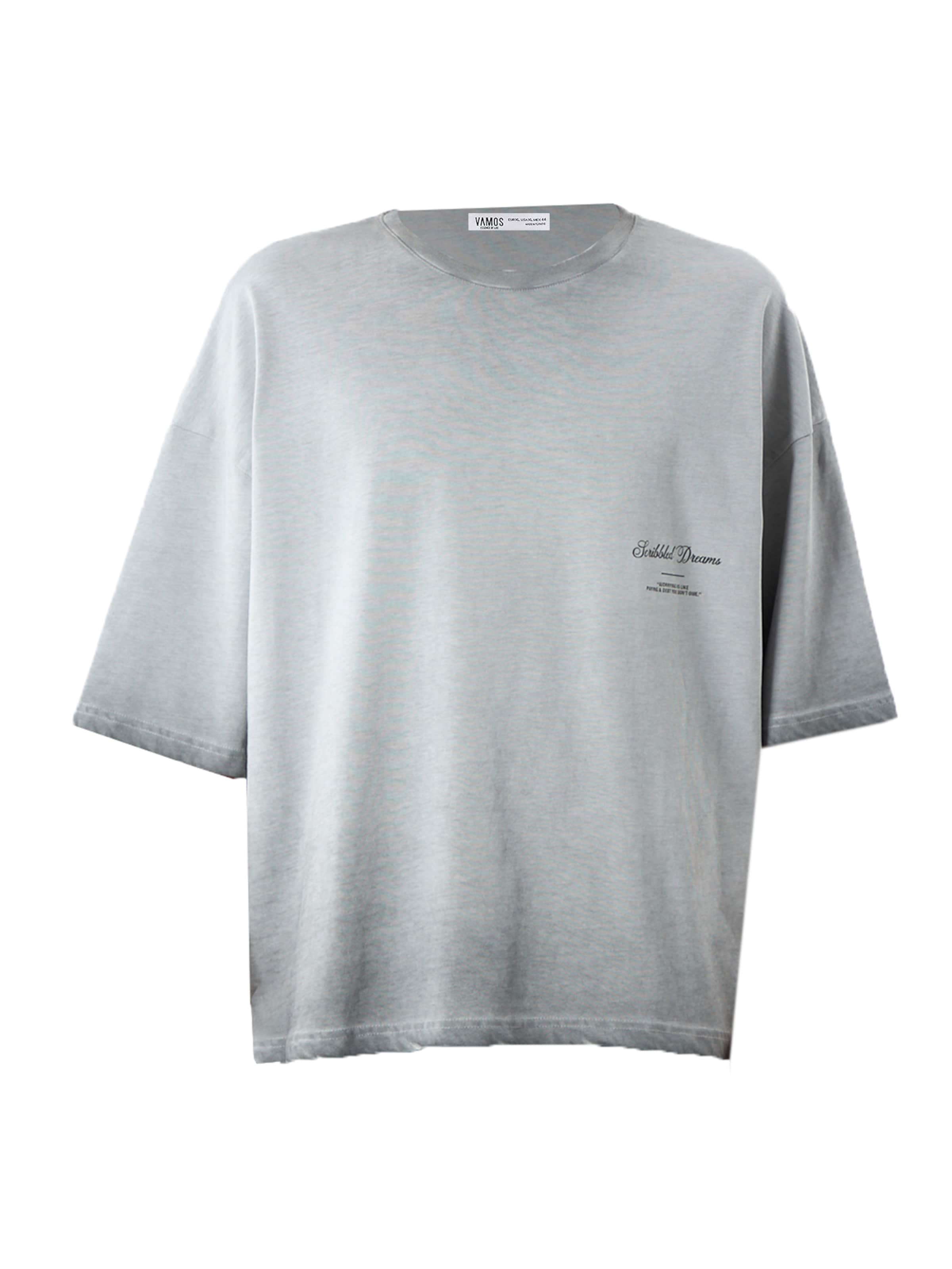 Tricou de la VAMOS CLO pe gri: față