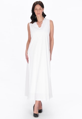 Robe Usha en blanc : devant