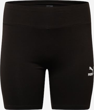 PUMA Skinny Broek in Zwart: voorkant