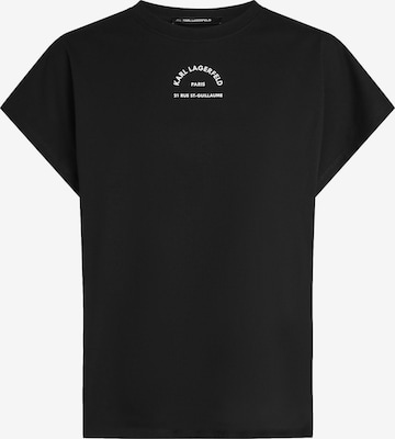 Karl Lagerfeld T-Shirt 'Rue St-Guillaume' in Schwarz: Vorderseite