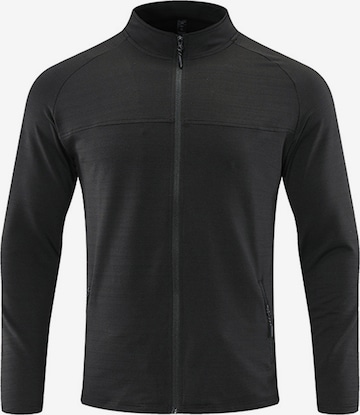 Youthup Athletic Cardigan in Black: front