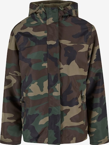 Brandit Демисезонная куртка в Зеленый: спереди