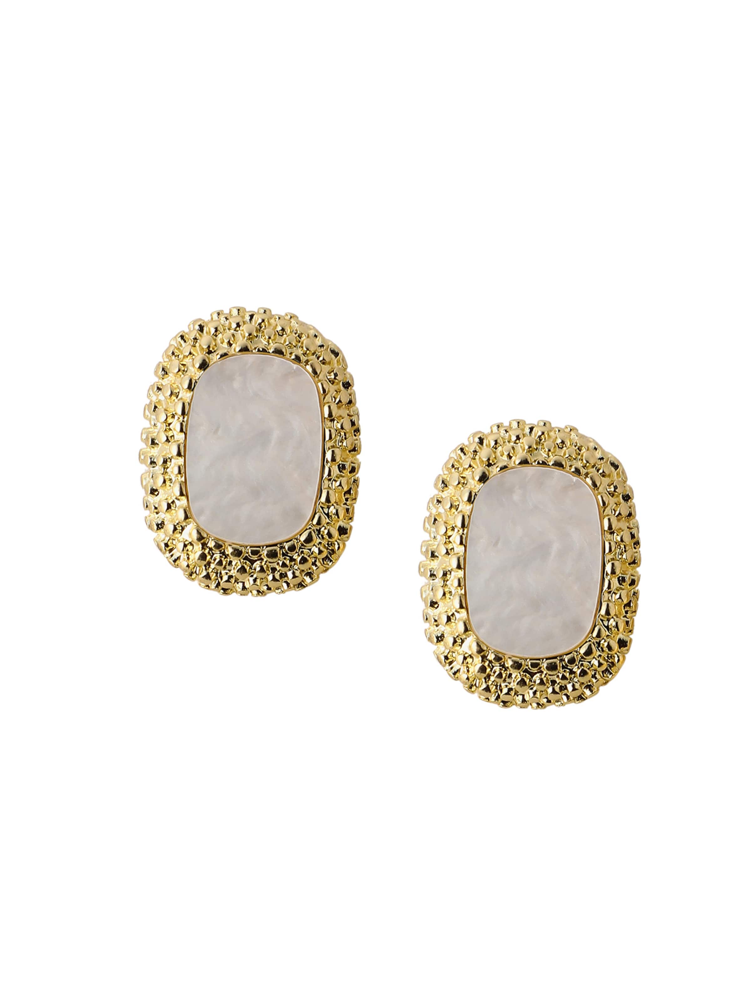 SOHI - Pendientes 'Ranki' en blanco: frente