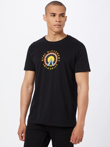 Iriedaily T-shirt 'Tenterness' i svart: framsida
