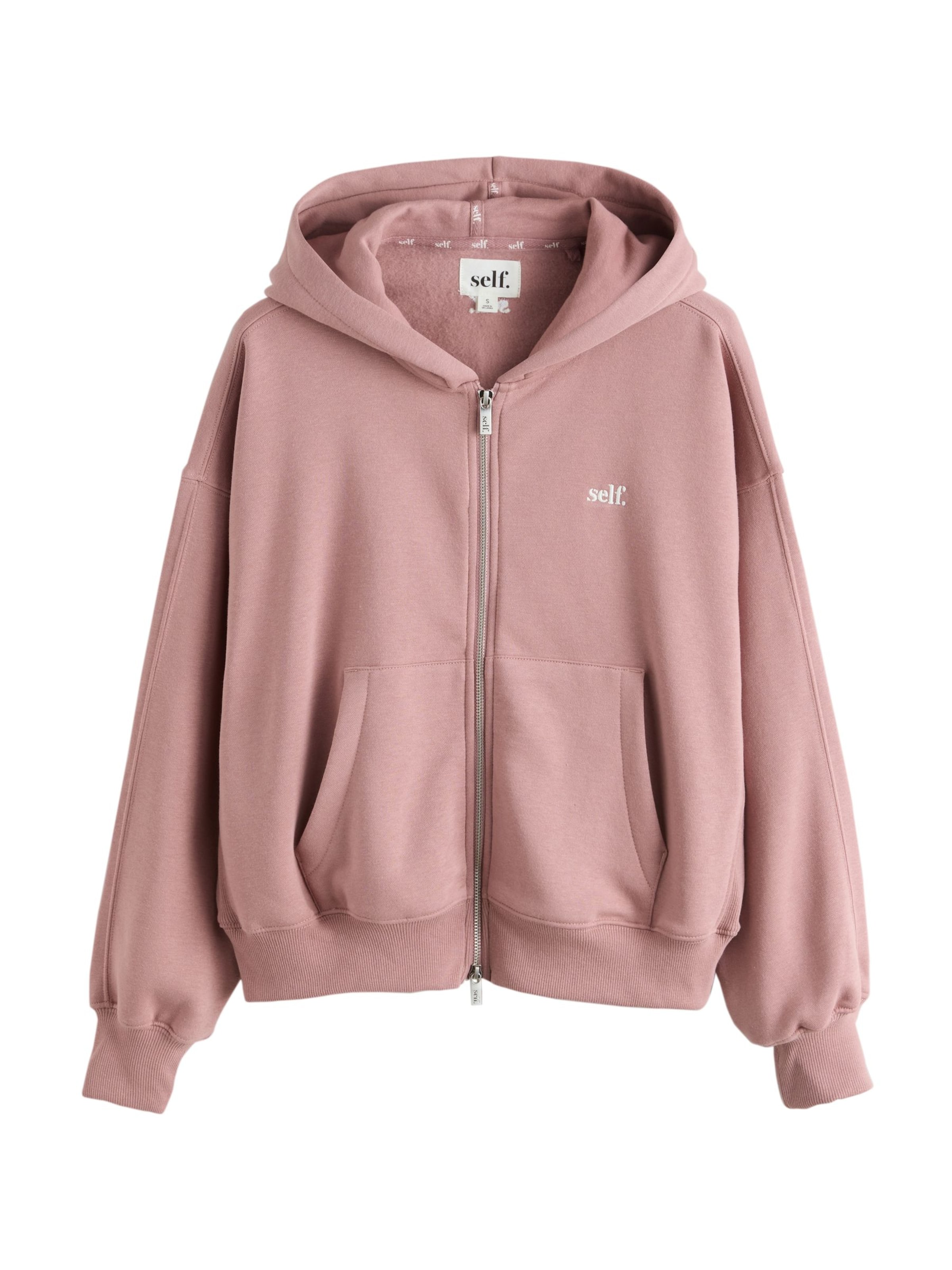 Veste de survêtement self. en violet : devant