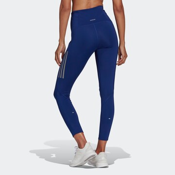 ADIDAS SPORTSWEAR Skinny Sporthose 'Own The Run' in Blau