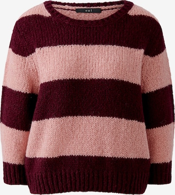 Pull-over OUI en rouge : devant