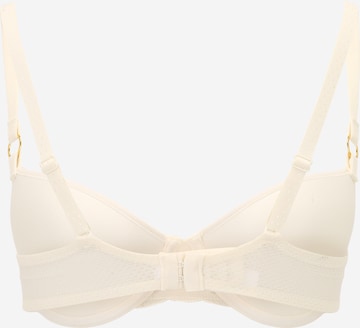 Chantelle T-shirt Bra 'FLEURS' in Beige