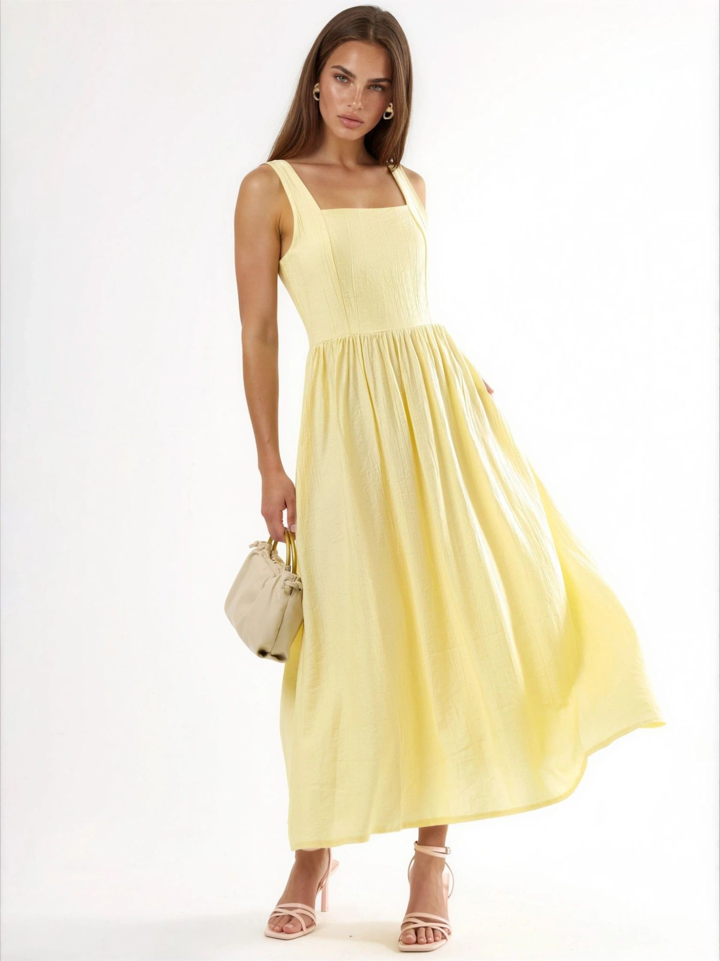 Robe Busem en jaune : devant