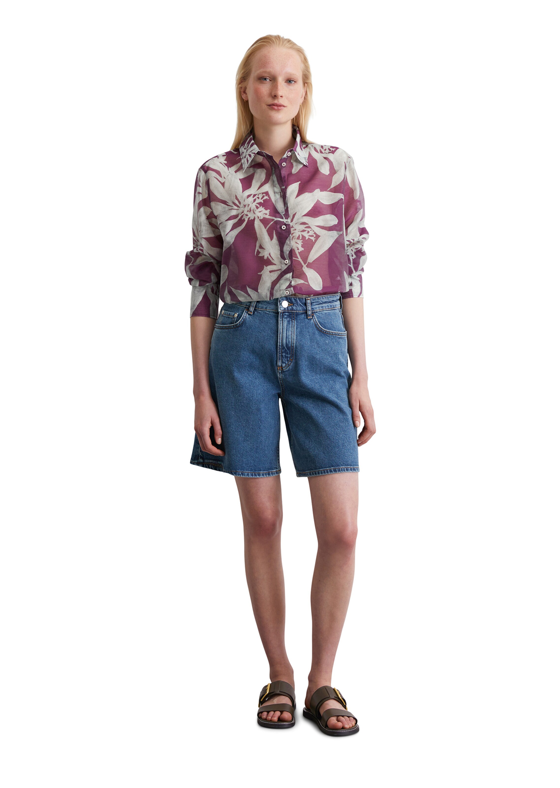 Marc O'Polo Loosefit Shorts in Blau