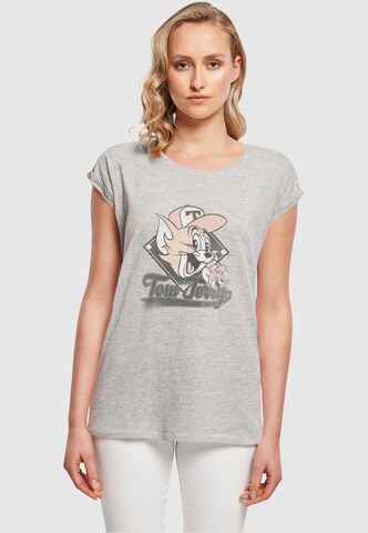 T-shirt 'Tom And Jerry - Baseball Caps' ABSOLUTE CULT en gris : devant