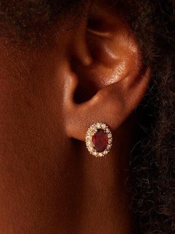 Boucles d'oreilles Lucardi en or : devant