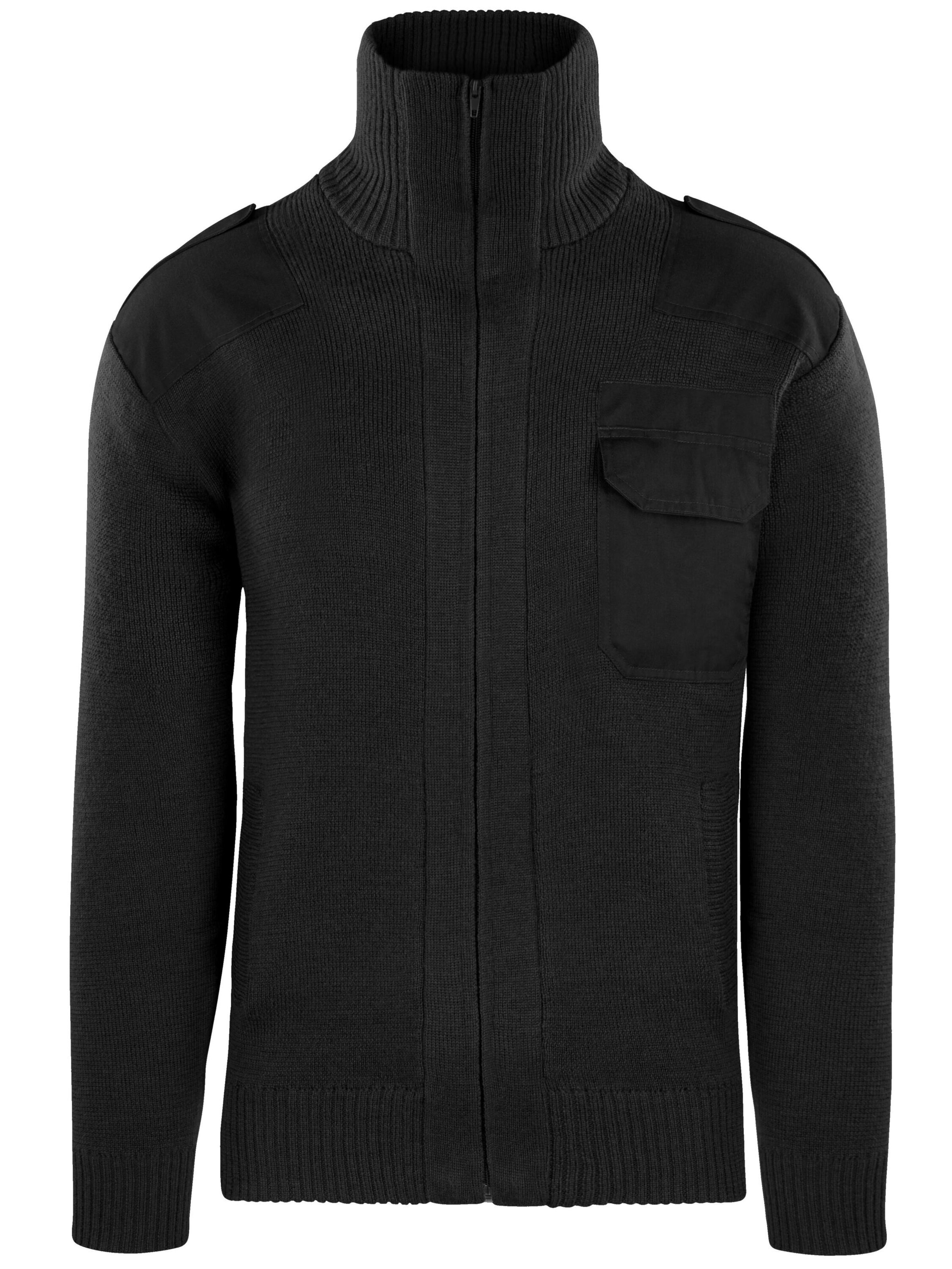 Vestes en maille 'Istrup' normani en noir : devant