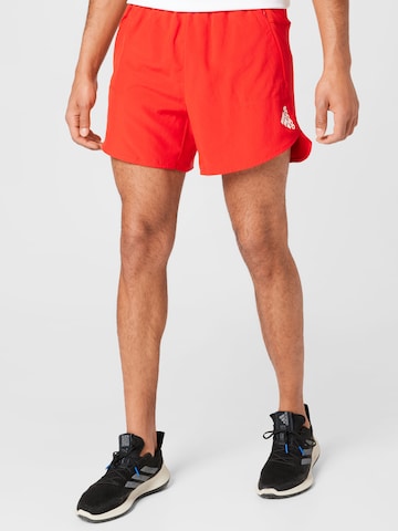 ADIDAS SPORTSWEARregular Sportske hlače 'Designed for Training' - crvena boja: prednji dio