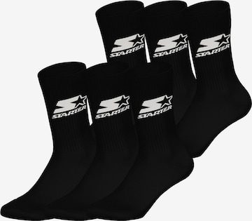 Chaussettes ' Crew ' Starter en noir : devant