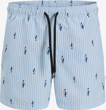 JJ Rebel Uimashortsit 'JREBHAWAII' värissä sininen: etupuoli