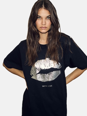 co'couture T-Shirt 'The Kiss' in Schwarz: Vorderseite