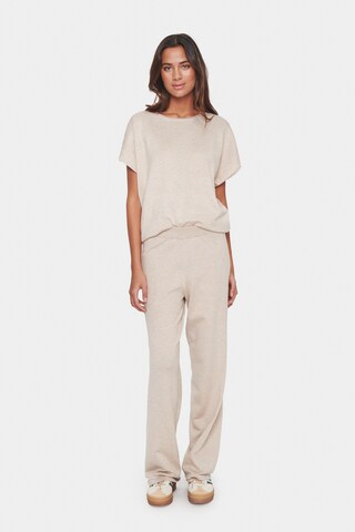 SAINT TROPEZ Regular Broek 'Mila' in Beige
