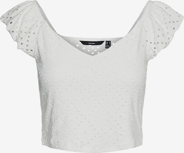 VERO MODA - Camiseta 'Tassa' en blanco: frente