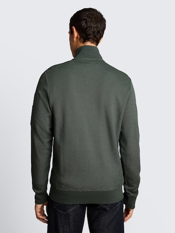 TOM TAILOR Zip-Up Hoodie in Green